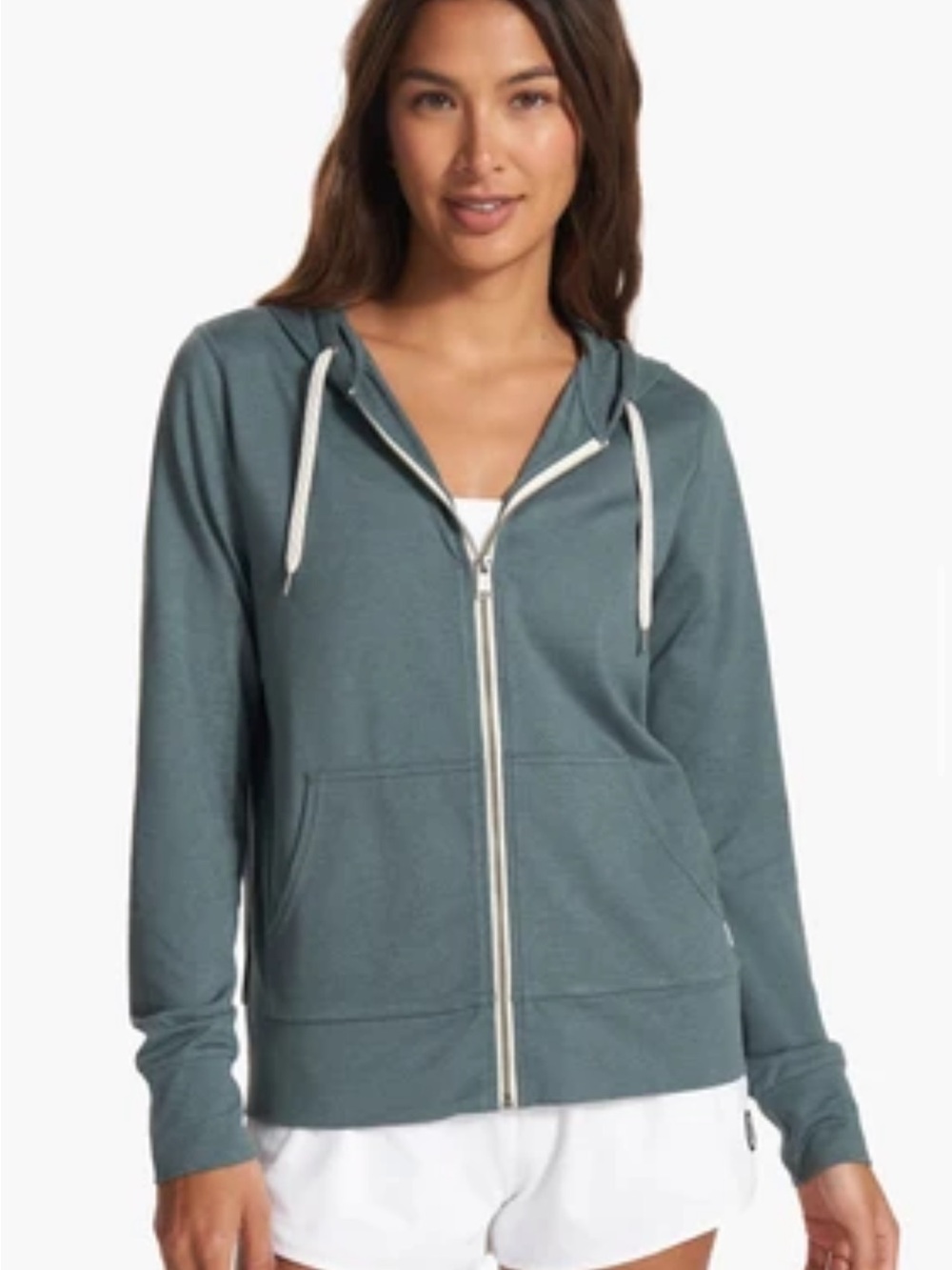 Vuori Halo Performance Hoodie 2.0 - Lake Heather color size L